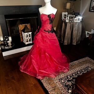 Fuchsia Ball Gown perfect for prom